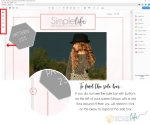 how to print pdf patterns using the layers feature | simple life pattern company