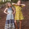 Saige's Boatneck Knit Dress | The Simple Life Pattern Company knit pdf sewing pattern for girls tween elastic waist Aline shift dress with sleeves simple basic fast easy beginner sewing comfortable play party dress spring summer fall winter dress