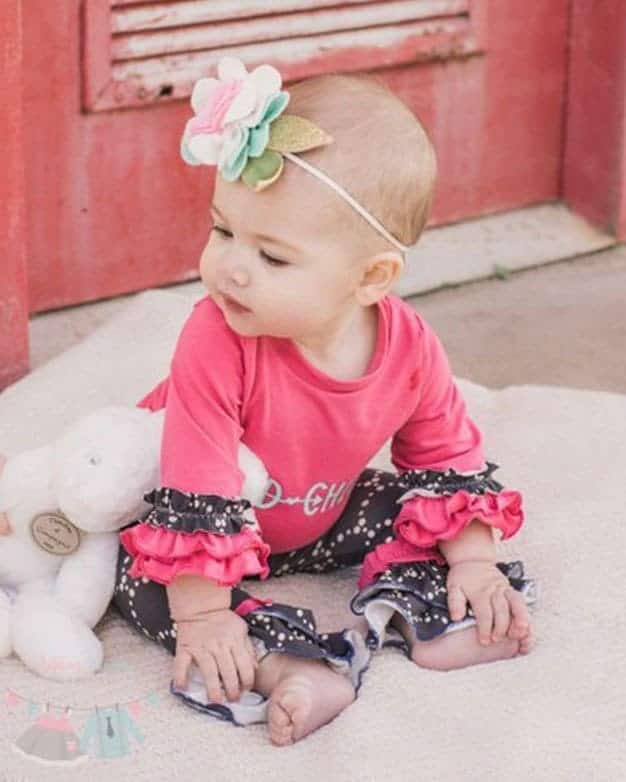 Baby Cheyenne's Ultimate Ruffle T-shirt | The Simple Life Pattern Company