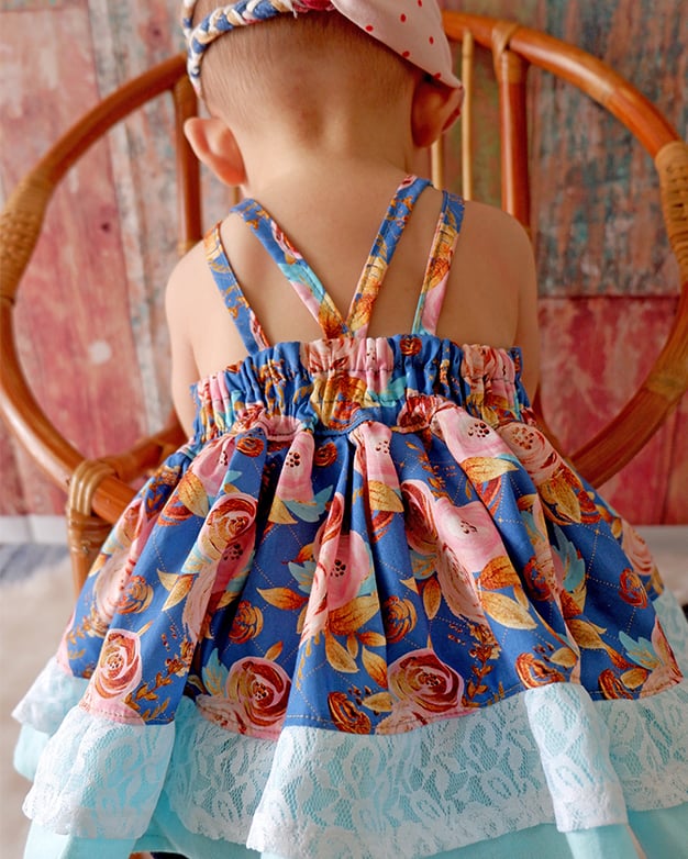Mia Ruffled Top Newborn to 6 Years Ruffled Top/Dress Sewing Pattern