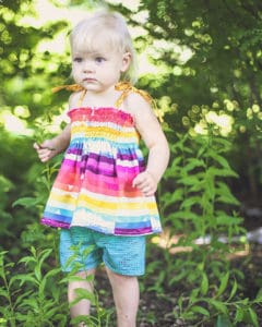Angie's Shirred Shirt + Elle's Shorts | The Simple Life Pattern Company