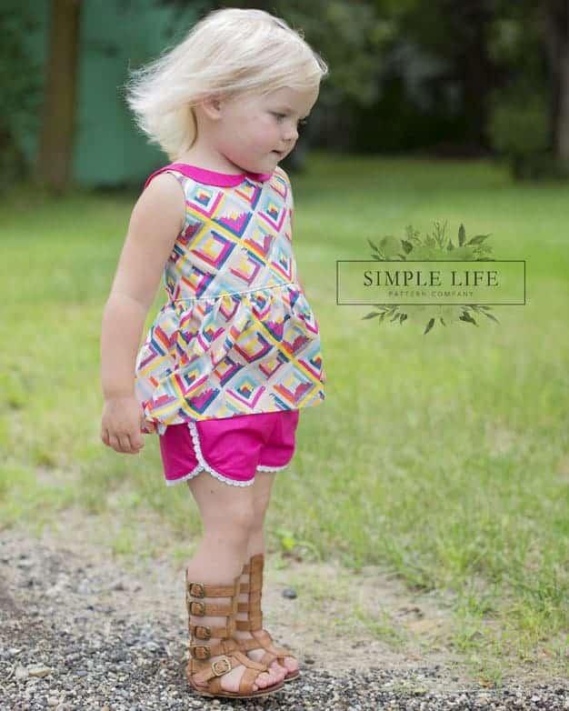 Tammy's Tulip & Ruffle Shorts | The Simple Life Pattern Company