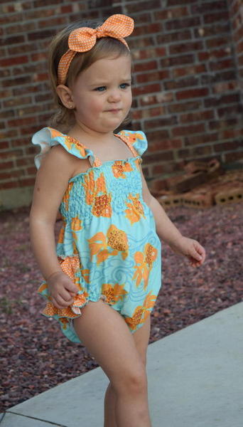 Scarlett's Sun Suit. PDF sewing pattern for Baby sizes New Born - 3t.