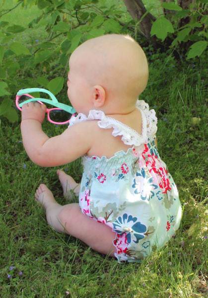 Scarlett's Sun Suit. PDF sewing pattern for Baby sizes New Born - 3t.