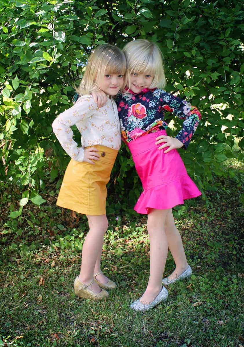 Penny's Pencil & Flounce Skirt . PDF sewing pattern toddler girl sizes 2t-12