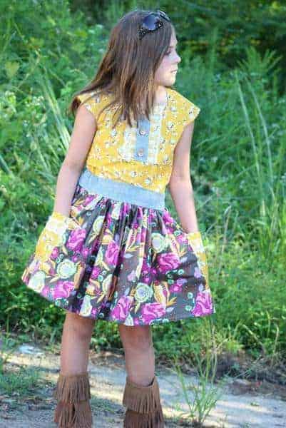 Daphne's Double Skirt . PDF sewing pattern toddler girl sizes 2t-12