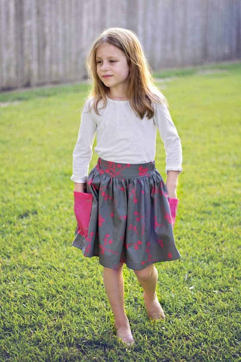 Daphne's Double Skirt . PDF sewing pattern toddler girl sizes 2t-12