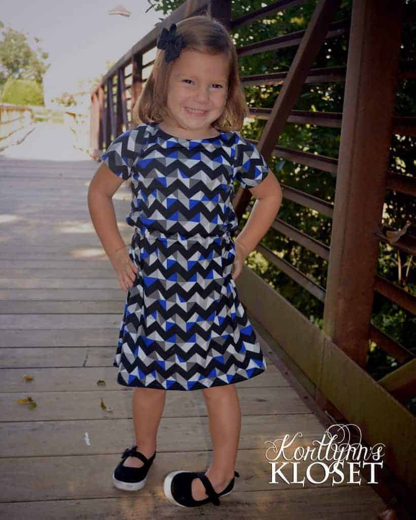 Saige's Boatneck Knit Dress. PDF sewing pattern toddler girl sizes 2t-12