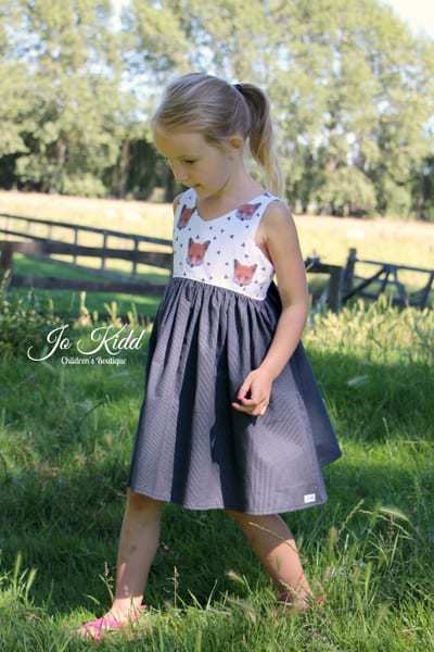 Lexi's Strappy Back Dress & Maxi. PDF sewing patterns for girls sizes 2t-12
