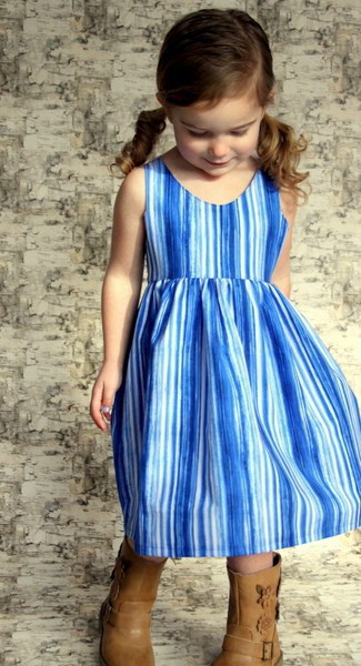 Lexi's Strappy Back Dress & Maxi. PDF sewing patterns for girls sizes 2t-12