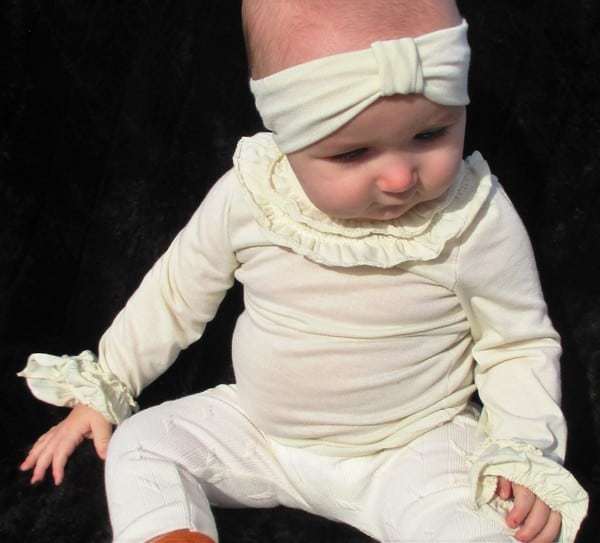 BABY Cheyenne's Ultimate Ruffle Tshirt. PDF sewing pattern for Baby sizes NB - 24 months.