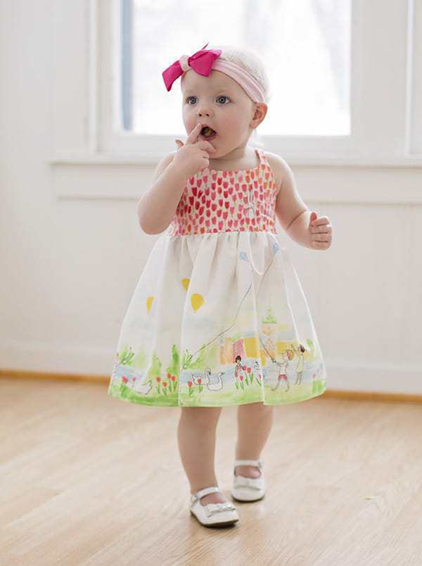 Baby Bella's Top, Dress & Maxi. PDF sewing pattern for Baby NB- 18/24 months.