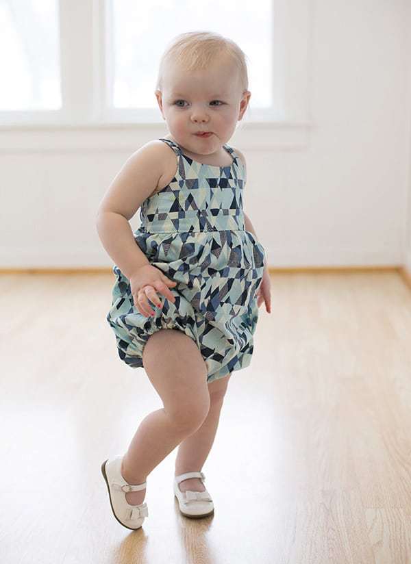 Romper Add on Pattern. PDF sewing pattern for baby/girls sizes NB-3t.