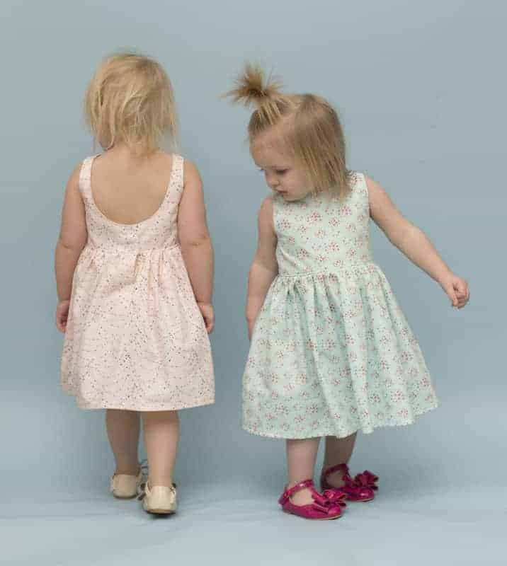 Molly's Scoop Collar & Pintuck Top, Dress & Maxi. PDF sewing patterns for girls sizes 2t-12.