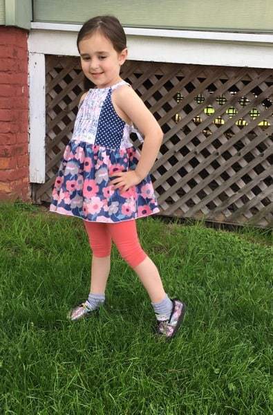 Cora's Top, Dress & Maxi. PDF sewing patterns for girls sizes 2t-12.