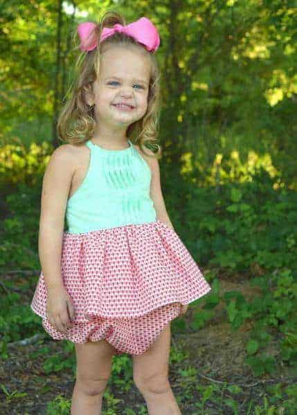 Baby Cora's Top, Dress & Maxi. PDF sewing patterns for baby sizes NB - 24 months.