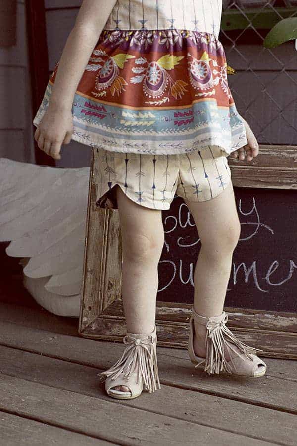 Baby Tammy's Tulip & Ruffle Shorts. PDF sewing patterns for baby sizes NB-24 months.