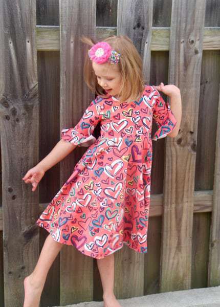Isla's Infinity Tunic & Dress. PDF sewing pattern for toddler & girls sizes 2t-12.