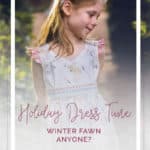 Holiday Dress Time Winter Fawn | The Simple Life Pattern Company