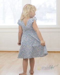 Knit Ayda's V Back Peplum + Dress | The Simple Life Pattern Company