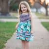 Rayann's Retro Top Dress & Maxi cap sleeves long sleeves tank top button sash no closures beginner easy pattern accent strips simple vintage 2t-12