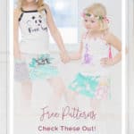 a whole list of free sewing patterns for girls and baby and doll simple life pattern company skirt tank top headband cape capelet shirred top shorts free beginner advanced pdf sewing pattern