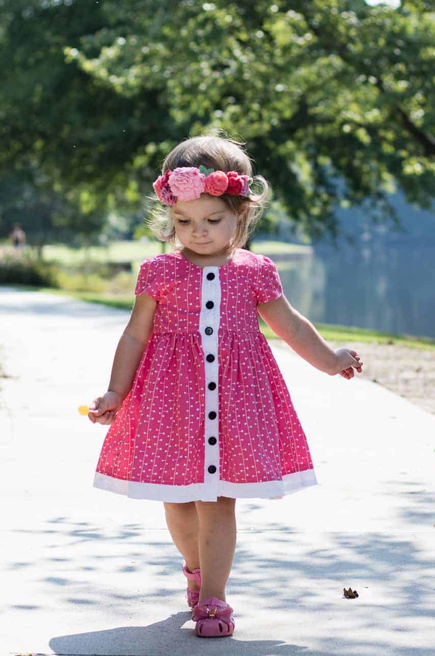 Baby Helena's Button Back Top and Dress Tester Round Up. PDF Sewing Patterns Baby Sizes NB-24 Months. Top, Dress, Spring, Summer, Fall, Winter, Pintuck Placket, Button Back, Sleeveless, Sleeves, Baby, Newborn, Flutters, High-Low