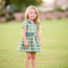 Simple life pattern company | Wendy's Classic Collar Dress. PDF Sewing Pattern Toddler Girl Sizes 2T-12. Peter Pan Collar, Sleeve with Cuff, Skinny Belt, Sleeves, Long 3/4, Short, Tank, Button Back, Deep Hem, Winter, Fall, Spring, Summer, Special Occasion, Holiday, Inseam Pocket, Collar
