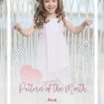 SImple Life Pattern Company | Ava's Pleated Top & Dress PDF Sewing Pattern Sizes 2T-12 SLPco Pattern of the Month Pleated Skirt Heart Pocket Free Pattern Sweetheart neckline Deep Hem Cap Sleeve Long Sleeve Sewing for Girls Sewing for Toddlers Dress Top Keyhole Back