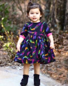 Simple Life pattern company | Baby Wendy's Classic Collar Dress. PDF Sewing Pattern Baby Sizes NB-24M Peter Pan Collar, Sleeve with Cuff, Skinny Belt, Sleeves, Long 3/4, Short, Tank, Button Back, Deep Hem, Winter, Fall, Spring, Summer, Special Occasion, Holiday, Collar