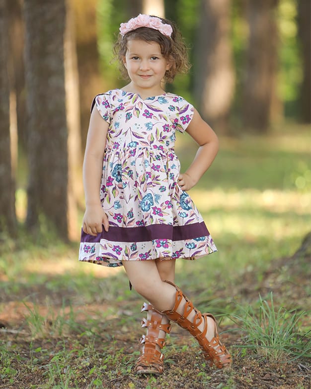 Mila's Tulip Sleeve Top and Dress. Downloadable PDF Patterns for Girl ...