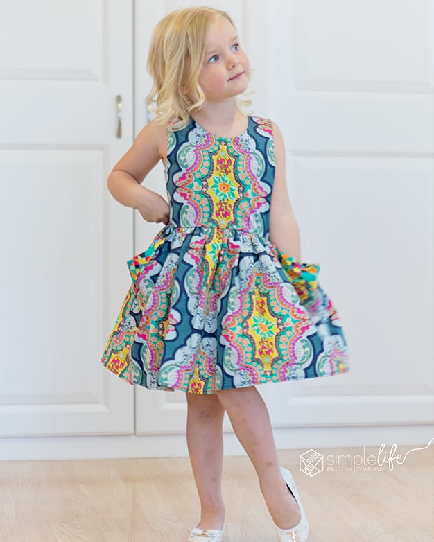 Newport Pocket Top & Dress. Downloadable PDF Sewing Pattern for Girl's ...