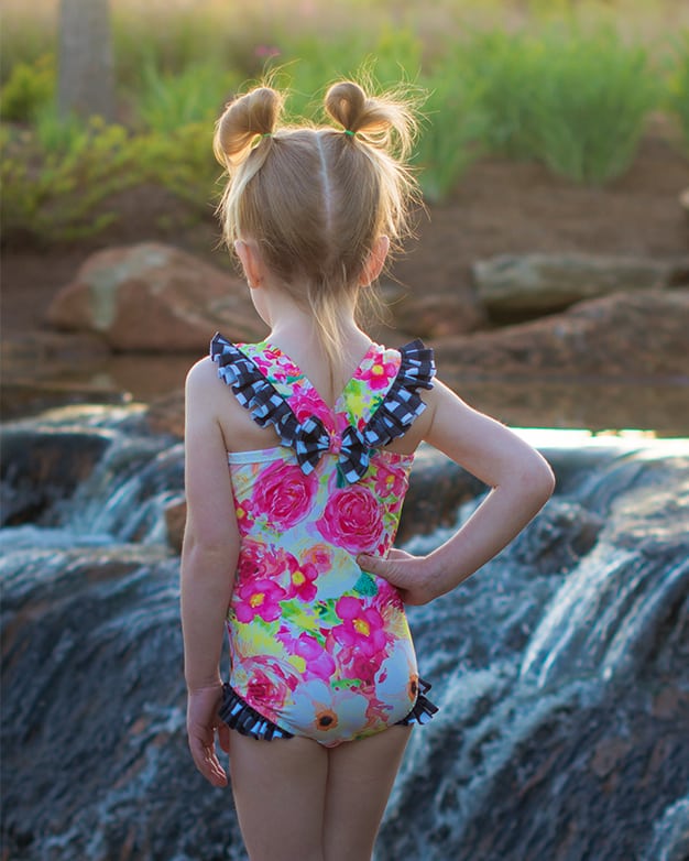 Harbor's Flutter Back Swimsuit. Downloadable PDF Sewing Pattern Girl's and  Toddler Sizes 2t-12. - The Simple Life