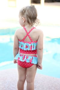 Simple Life Pattern Company | Harbor's Flutter Back Swimsuit Downloadable PDF Sewing Pattern for Girl's and Toddler Sizes 2t-12 Simple Life Pattern Company | Harbor's Flutter Back Swimsuit Downloadable PDF Sewing Pattern for Girl's and Toddler Sizes 2t-12 Get ready for summer with Harbor's Flutter Back Swimsuit! The Harbor swimsuit has so many features.  This swimsuit features an elegant and unique back flutter strap with an optional center bow.  Adorable leg flutters make this suit perfect for your stylish little lady.  It also make the cutest leotard for dance and gymnastics. This swimsuit provides the perfect coverage while playing all day in the sun!! Marian's Criss-Cross Tankini & One-Piece Downloadable PDF Sewing Pattern for Girl's and Toddler Sizes 2T-12 Marina features the on-trend criss-cross strap in the back.  It can be sewn as a one piece or a tankini.  Both versions can feature the optional top ruffle or it can be made as a simple swimsuit without the ruffle.  The tankini also has an optional skirt ruffle for the ultimate girly swimsuit.  A shorten/lengthen line is included for the perfect fit and coverage you may want.