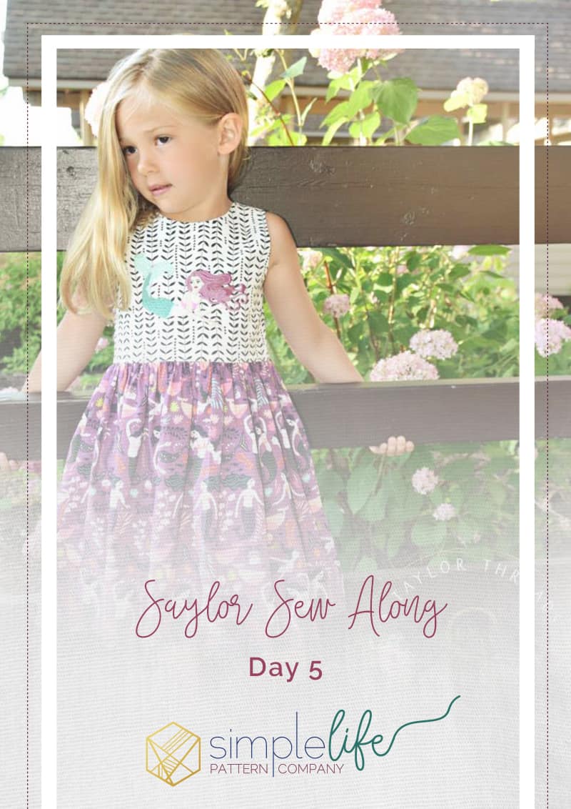 Simple Life Pattern Company | Saylor Sew Along Saylor's Squared Bow Back Top & Dress. Saylor's Squared Bow Back Top & dress has such a fun and modern look as a top or dress.   Saylor features an open squared back with side bows or large center bow, square cutout back with side bows or simple square back.   Taylor can be made with the sweetest sleeve tabs or sleeveless.  The higher bodice is perfect for adding embellishments or monograms.  Saylor also features a simple skirt with a deep hem or ruffle skirt. Top version only has simple skirt option but the dress features both versions. Square back fancy play dress holidays pdf sewing pattern bows sleeve tabs ruffle skirt summer spring trendy modern bonus hair bow tutorial 2" bows 3" bows 5" bows S Taylor Threads Summer Sewing