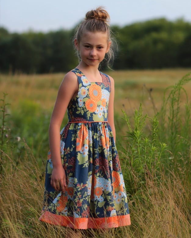 Hazel's High Low Circle Skirt Zipper Dress | PDF downloadable Sewing ...