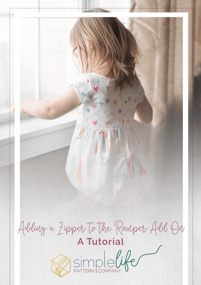 The Simple Life Pattern Company | Using the Romper Add On with a Zipper Pattern