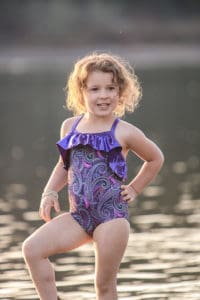 April Pattern of the Month: Marina's Criss Cross Tankini and One Piece | The Simple Life Company Downloadable PDF Sewing Pattern for Girl's and Toddler Sizes 2T-12 Swimsuit, Summer, Bikini, Beachwear, Swimwear, Resortwear, Fashion, tropical, pool, bathing suit, beach wear, swim wear, resort wear, vacation