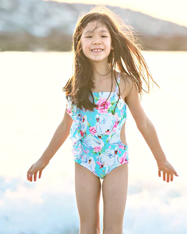 Lorelei's flutter cutout swim suit | The Simple Life Pattern Company