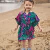 Simple Life Pattern Company | Baby Cordelia's Swim Cover. Downloadable PDF Sewing Pattern for Baby Sizes Newborn to 24 Months. Beach cover up swimsuit cover summer trim caftan