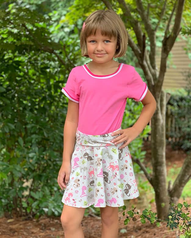 Roxie's Skirted Leggings. Downloadable PDF Sewing Patterns for Toddlers ...