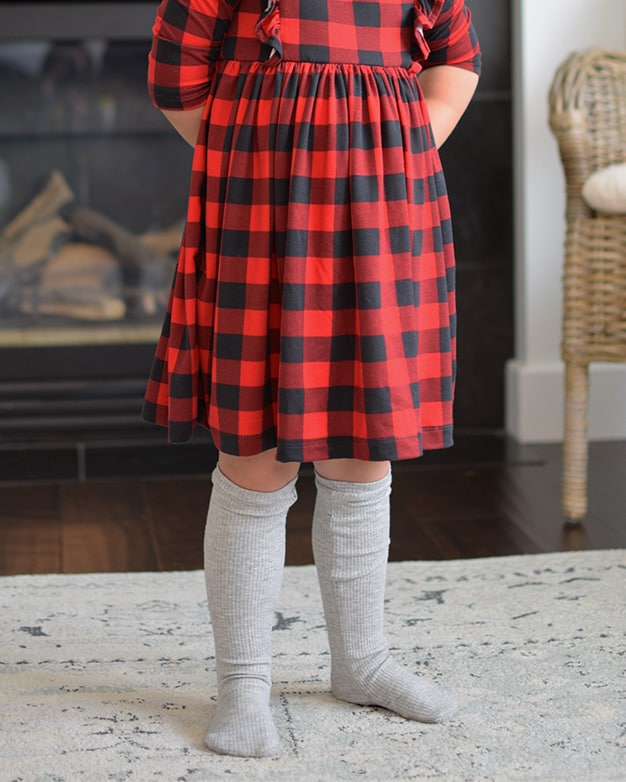 Sloane's Knee High Sock. Downloadable PDF Sewing Patterns For Toddler & Girl  Sizes 2T-12 - The Simple Life