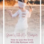 Simple Life Pattern Company | How to hack the Grow with me Romper with a different bodice. A tutorial from Afterthoughts with Chauncey. Free Knit Pattern. Attaching a different bodice to Grow With Me Romper. Aria's Bow Back Top & Dress, Bella's Dress. They Styled Magnolia