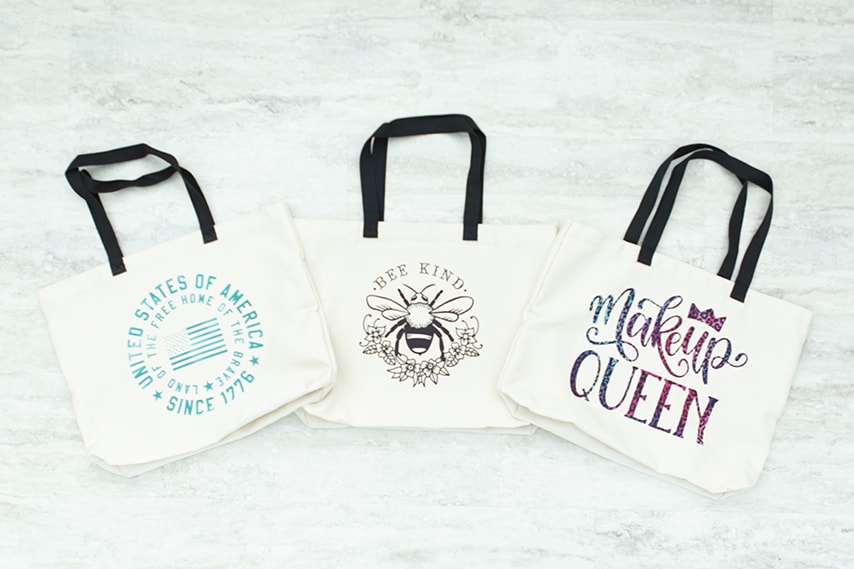 Cricut infusible ink tote bag inspiration ideas how to use