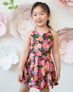 Simple Life Pattern Company| Pippa's Scalloped Romper & Dress. Downloadable PDF Sewing Pattern for Toddler and Girl Sizes 2T to 12.
