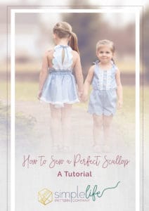 How to Sew a Perfect Scallops | Simple Life Pattern Company | Pippa Tinsley