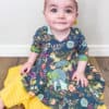 Simple Life Pattern Co. | Baby Ella's Knit Asymmetrical Top & Dress. Downloadable PDF Sewing Pattern for Babies Size Newborn to 24 Months.