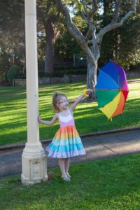 Rainbow Tiered Camilla Dress | The Simple Life Company