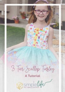 Simple Life Pattern Company | Tinsley 3-tiered Scalloped Dress Tutorial