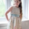 Simple Life Pattern Company| Maisie's Tied Collar Dress Downloadable PDF Sewing Pattern for Toddler and Girl Sizes 2T to 12.